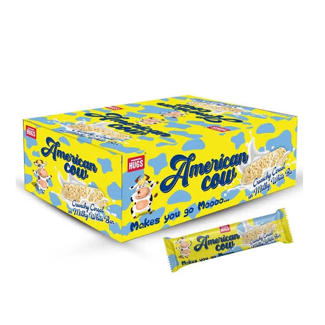 Hugs American Cow White Chocolate 30 pcs Box